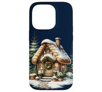 Cozy Snowy Cottage con Ghirlanda di Natale Custodia per iPhone 14 Pro