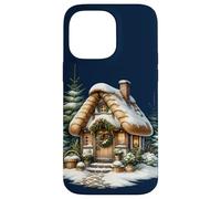 Cozy Snowy Cottage con Ghirlanda di Natale Custodia per iPhone 14 Pro Max