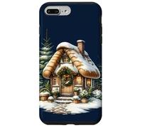 Cozy Snowy Cottage con Ghirlanda di Natale Custodia per iPhone 7 Plus/8 Plus