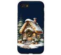 Cozy Snowy Cottage con Ghirlanda di Natale Custodia per iPhone SE (2020) / 7/8