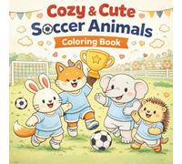 Cozy Soccer Kawaii Animals Coloring Book