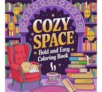Cozy Space Bold and Easy Coloring Book for Teens: Serene Galactic Adventures