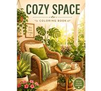 Cozy Spaces Coloring Book: Bold and Easy Aesthetic Rooms for StressRelief and Relaxation