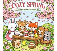 Cozy Spring Bold and Easy Coloring Book