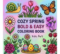 Cozy Spring: Bold and Easy Coloring Book