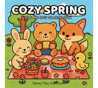 Cozy Spring Bold and Easy Coloring Book: For Kids Featuring Cute Spring Animals and Outdoor Scenes