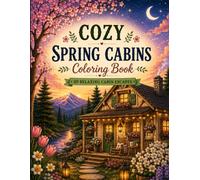 Cozy Spring Cabins Coloring Book: 30 Relaxing Cabin Escapes with Blooming Gardens, Peaceful Nature Scenes & Cozy Spring Retreats