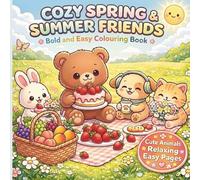 Cozy Spring & Summer Friends: Bold and Easy Colouring Book