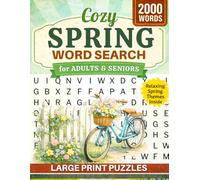 Cozy Spring Word Search: Large Print Puzzle Book with Fresh Spring Themes, Relaxing Nature Words & Stress Relief for Adults & Seniors