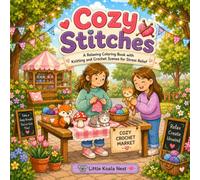 Cozy Stitches: A Relaxing Coloring Book with Knitting and Crochet Scenes for Stress Relief