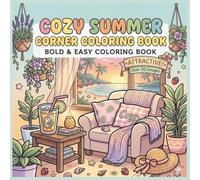Cozy summer corners coloring book: Relaxing Cute Vacation Spaces for Stress Relief - Aesthetic Beach, Garden & Cozy Summer Scenes for Adults & Teens