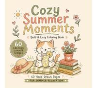 Cozy Summer Moments: Bold & Easy Coloring Book