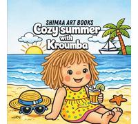 Cozy Summer with Kroumba: A Bold and Easy Coloring Book for Adults and Kids, Simple Designs for Stress Relief and Relaxation