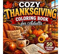 Cozy Thanksgiving Coloring Book for Adults: A Relaxing Fall Coloring Collection Featuring Pumpkins, Harvest Scenes, Autumn Leaves, Cozy Homes, ... Seasonal Food, and Stress-Relieving Designs
