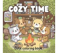 cozy time: cute coloring book