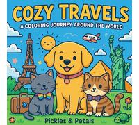 Cozy Travels: A Coloring Journey Around the World