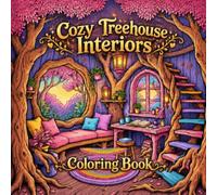 Cozy Treehouse Interiors Coloring Book For Adults