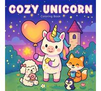 Cozy Unicorn Coloring Book: Einhorn und Tierfreunde: Ausmalbuch zum Entspannen, Träumen und Kreativsein