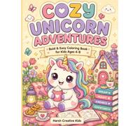 COZY UNICORN: Cute & Comfy Coloring Book for Kids Ages 4-8