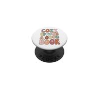 Cozy Up With A Good Book Reading Lover Bookworm Librarian PopSockets PopGrip Adesivo