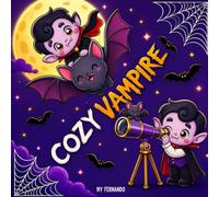 Cozy Vampire: Large print easy coloring book for kids, teens, adults and seniors