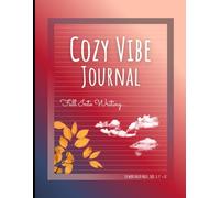 Cozy Vibe Journal - Fall Into Writing... with a Red and Pink Gradient Cover: Wide Ruled Notebook for Notes and Journaling.