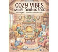 Cozy Vibes Animal Coloring Book: Relaxing Art & Adorable Critters to Color