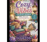 Cozy Vibes Color-by-number Relax, Unwind & Create Beautiful Art: Presented by From Scrolls To Profits By: Destiny