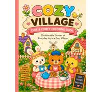 Cozy Village: A Cute & Comfy Coloring Book for Adults and Teens Featuring 50 Adorable Animal Adventures, Peaceful Nature Scenes, and Relaxing Everyday Escapes