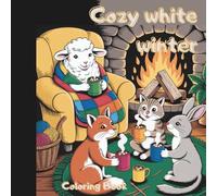 Cozy white winter: Snuggle Up & Color - Cute Animal Friends, Cozy Hygge Vibes, and Peaceful Moments for Adults and Teens
