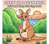 Cozy Wild Australia: Bold and easy coloring book for adults relaxation and stress relief