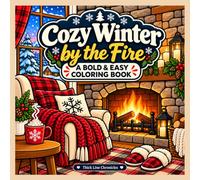 Cozy Winter by the Fire: A Bold and Easy Coloring Book for Adults
