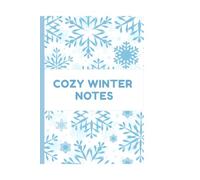 COZY WINTER NOTES: Wide ruled journal with motivational quotes and fun games for school students