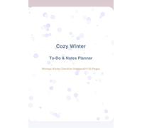 Cozy Winter To-Do & Notes Planner: Minimal Winter Checklist Notebook • 120 Pages