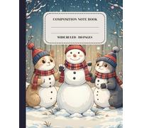 Cozy Winters Composition note Book: Wide Ruled - 110 Pages - 7.5 X 9.25 Inches | For School kids, Girls, Boys & adults