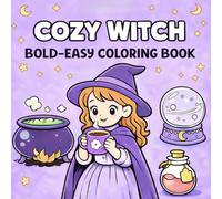 Cozy Witch: Bold-lined Coloring Book for Alcohol Markers