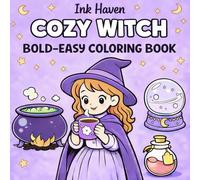 Cozy Witch: Bold-lined Coloring Book for Alcohol Markers