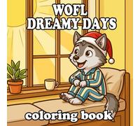 Cozy Wolf Coloring Book: Cute Anthropomorphic Wolf Home Life for Kids and Adults