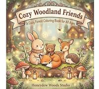 Cozy Woodland Friends: A Cozy Forest Coloring Book for All Ages