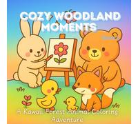 Cozy Woodland Moments: A Kawaii Forest Animal Coloring Adventure
