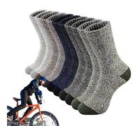 Cozy Wool Knit Socks, Wool Socks for Cold Weather, Thick Wool Sleep Socks, Wool Socks for Men and Women, Cushioned Wool Socks for Comfort, Insulated Wool Crew Socks, Warm Fuzzy Socks for Winter,