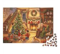 Cozy Xmcome Eve 1000 Pezzi Puzzle Cunrteun Riciclunun Chrètmcome Tree Puzzles per Rungunzzo & Rungunzzun duni 6 unni in su Accessori per Serunun di Gioco Funmilèsuo Ottimun Ideun Regunlo Ccomeun ...