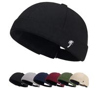 Cozyan Cotone Cappellino da Portuale Uomo Retro Docker-cap Berretto Docker da Motociclista Cappello Retro Cappellino Senza Visiera Uomo Donna Berretto Portuale Commando Lavoro Cotone Docker cap