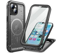 Cozycase Cover TOP Antiurto IP68 Impermeabile Per iPhone 13 Per Magsafe Militare Resistente 360 Integrale Subacquea Antipolvere Rugged Custodia Magnetica Doppia Waterproof Case Per iPhone 13, Nero/M