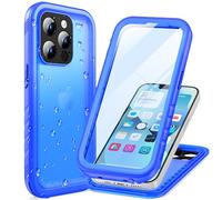 Cozycase Cover TOP Antiurto IP68 Impermeabile Per iPhone 13 Pro Max Militare Resistente 360 Integrale Subacquea Antipolvere Rugged Custodia Anti Urto Doppia Waterproof Case Per iPhone 13 Pro Max, Blu