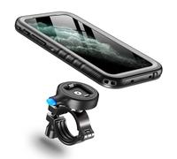 Cozycase Supporto Bici Moto Per iPhone 11 Pro Impermeabile - Metallo/Alluminio Porta Cellulare/Telefono/Navigatore Manubrio Mtb/Bicicletta Monopattino Elettrico Ebike Scooter Mountain Bike Waterproof