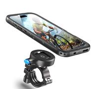 Cozycase Supporto Bici Moto Per iPhone 15 Pro Impermeabile - Metallo/Alluminio Porta Cellulare/Telefono/Navigatore Manubrio Mtb/Bicicletta Monopattino Elettrico Ebike Scooter Mountain Bike Waterproof