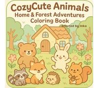 CozyCute Animals Home & Forest Adventures Coloring Book