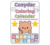 Cozydar Coloring Calendar: Cozy & Cute Monthly Coloring Pages. Color and plan your Year. | Book Size: 6" x 9" | Stress relief | Mindfulness