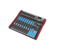 Cozyel Mixer audio professionale a 8 canali, mixer audio stereo a 8 canali, console mixer audio a 8 canali, ingresso 48 V, registrazione riproduzione del computer per DJ Stage palcoscenico karaoke